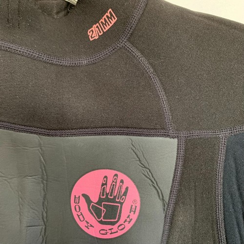 Guante corporal traje de neopreno corto negro manga corta negro cremallera talla 9/10 - Imagen 9 de 9