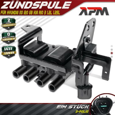 Zündspule Zündmodul für Hyundai i10 PA i20 GB KIA Rio III UB Picanto 1.2L 1.25L