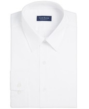 Club Room 100076680MN Dress Shirt Men's White Button Up Long Sleeve MCWW118