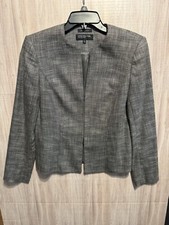 Jones Of New York Women  s Lined Gray Blazer Size 6