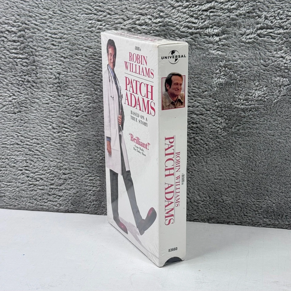 Patch Adams (VHS, 1999) Factory Watermark Robin Williams True Story 1999 - Image 4 of 4