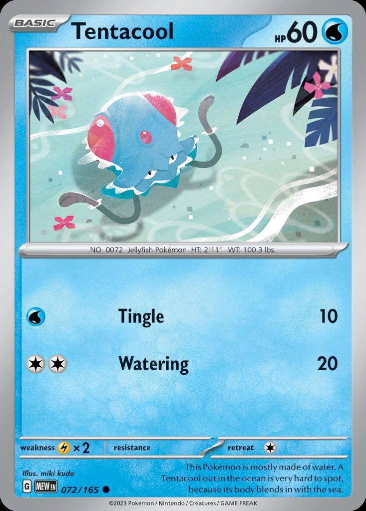Pokemon Tentacool (72/210) 151 NM