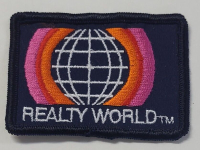 Realty World Patch 2''X3'' Dark Blue Realtor Real Estate Agency
