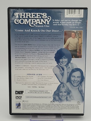 Three's Company - Season 1 (DVD, 2003) John Ritter Joyce DeWitt Suzanna Somers - Picture 2 of 6