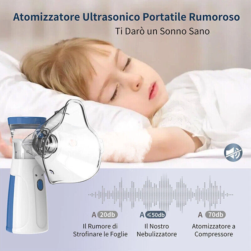 Inhalator Vernebler Inhalationsgerät Inhaliergerät für Kinder und Erwachsene t - Bild 3 von 4