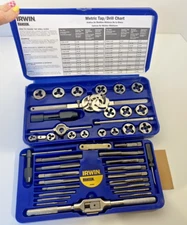 NEW IRWIN HANSON 26317 41-PIECE "METRIC" TAP & HEX DIE SET