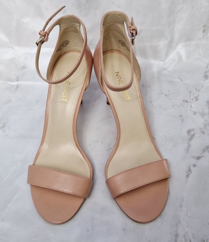 NINE WEST NWRAVE Damas Rosa Sintético Correa Tacón Alto Zapatos EU 37 UK 5 - Imagen 5 de 9