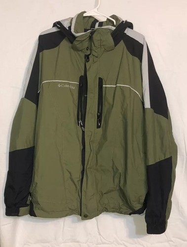 columbia jacket Men's 2xl green black 