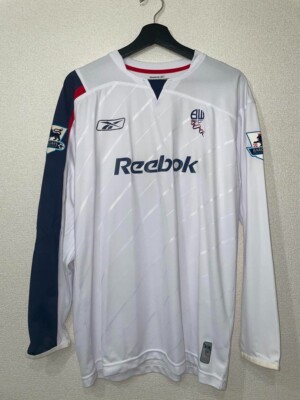 Reebok Bolton Wanderers 16 Hidetoshi Nakata Long Sleeve Jersey
