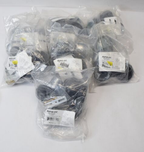 Lot of 7 Rapid-Fit TS-8 Rough-in Half Kit ABS 1 & 2 Hole Overflow