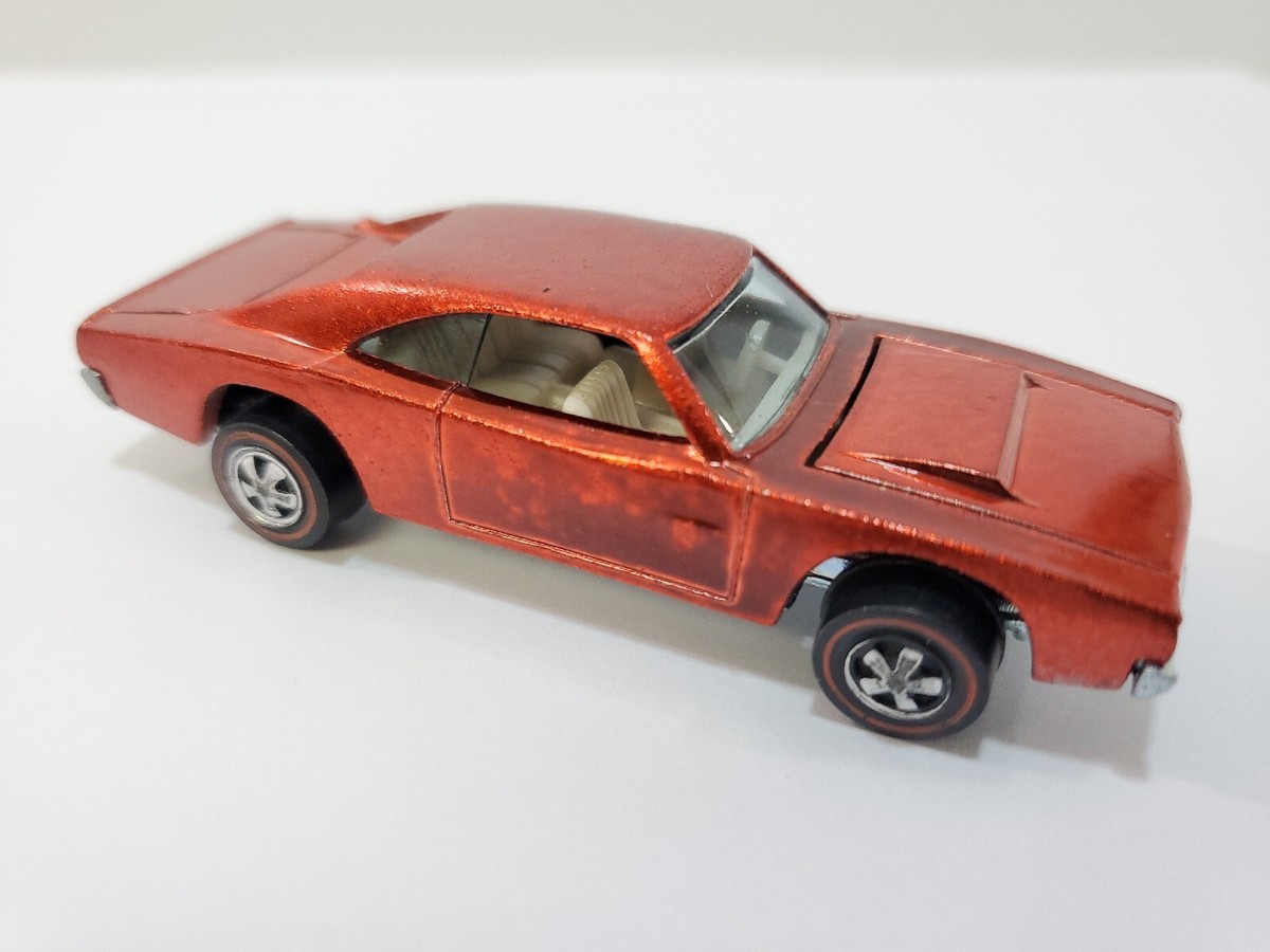 ミニカー Hot Wheels Redline Custom charger Hot Wheels Redline Custom Dodge Charger 1968/69 Rose White
