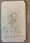 Identified And Signed Civil War CDV George W. Wood 127th NY Infantry Co.A