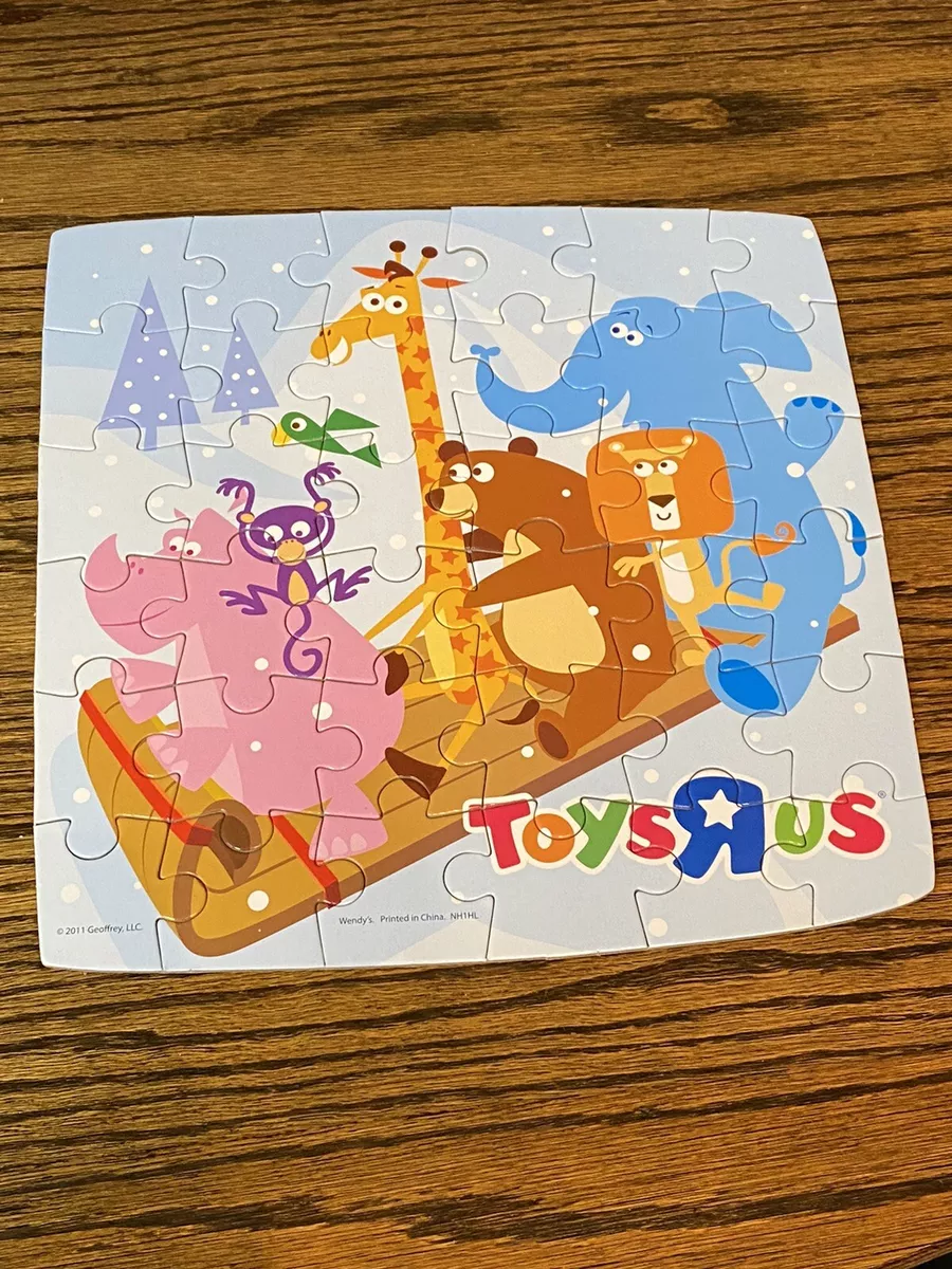 Toys R Us Geoffrey Friends Double Sided Small 36 piece Puzzle