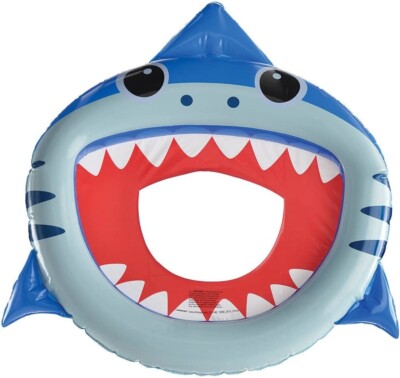 Inflatable Shark Pool Toy Game for Kids Fish Toss Swim Party Fun