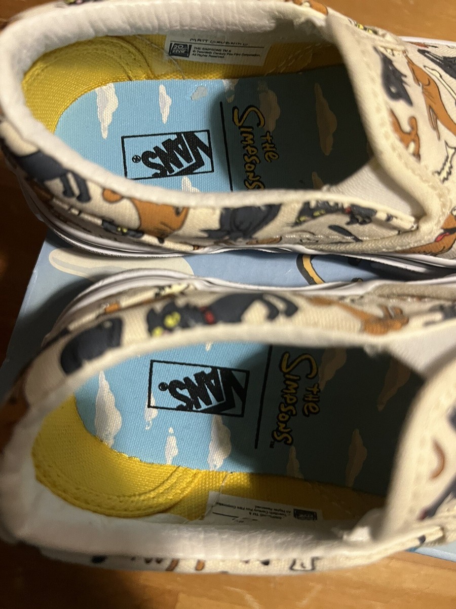 Vans X The Simpsons Classic Slip-On Kids Size 10.5k Brand New