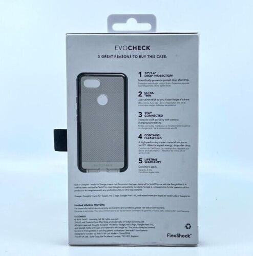 Tech21 Evo Check Protective Case with Drop Protection for Google 3 XL - Black - Picture 2 of 3