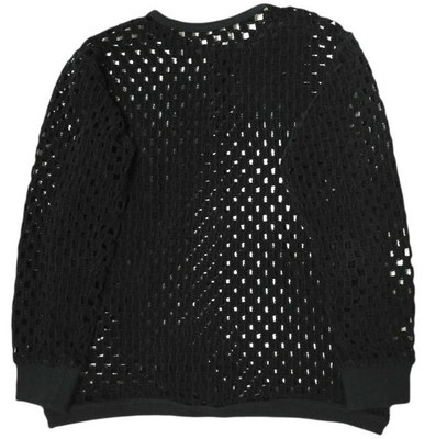 FUMIE TANAKA 22SS mall mesh P/O F22S-27 1 black pullover