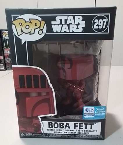 Funko Pop! Star Wars Boba Fett Exclusive 297 - Neuf Sous Blister + Boîte Protectrice