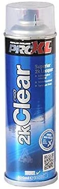 PRO XL 2K CLEAR LACQUER PETROL RESISTANT AEROSOL SPRAY PAINT - 500ML - PROXL