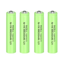 4x Rechargeable AAA Battery 300mAh Ni-MH Batteries for Garden Solar Lights Lamps