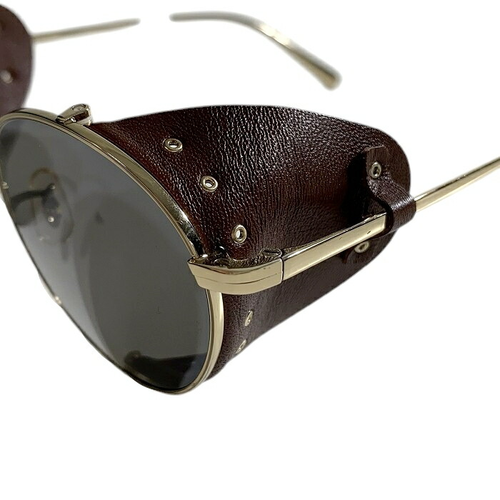 BRUNELLO CUCINELLI × OLIVER PEOPLES Sunglasses Cesarino-L OV1323SM Gold w/Case - Picture 6 of 10