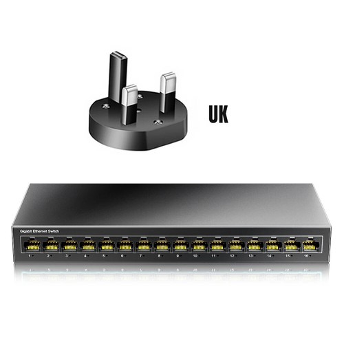 Network Switch 16 Ports Switch Ethernet 1000Mbps Gigabit High Performance Smart - 第 10/10 張圖片