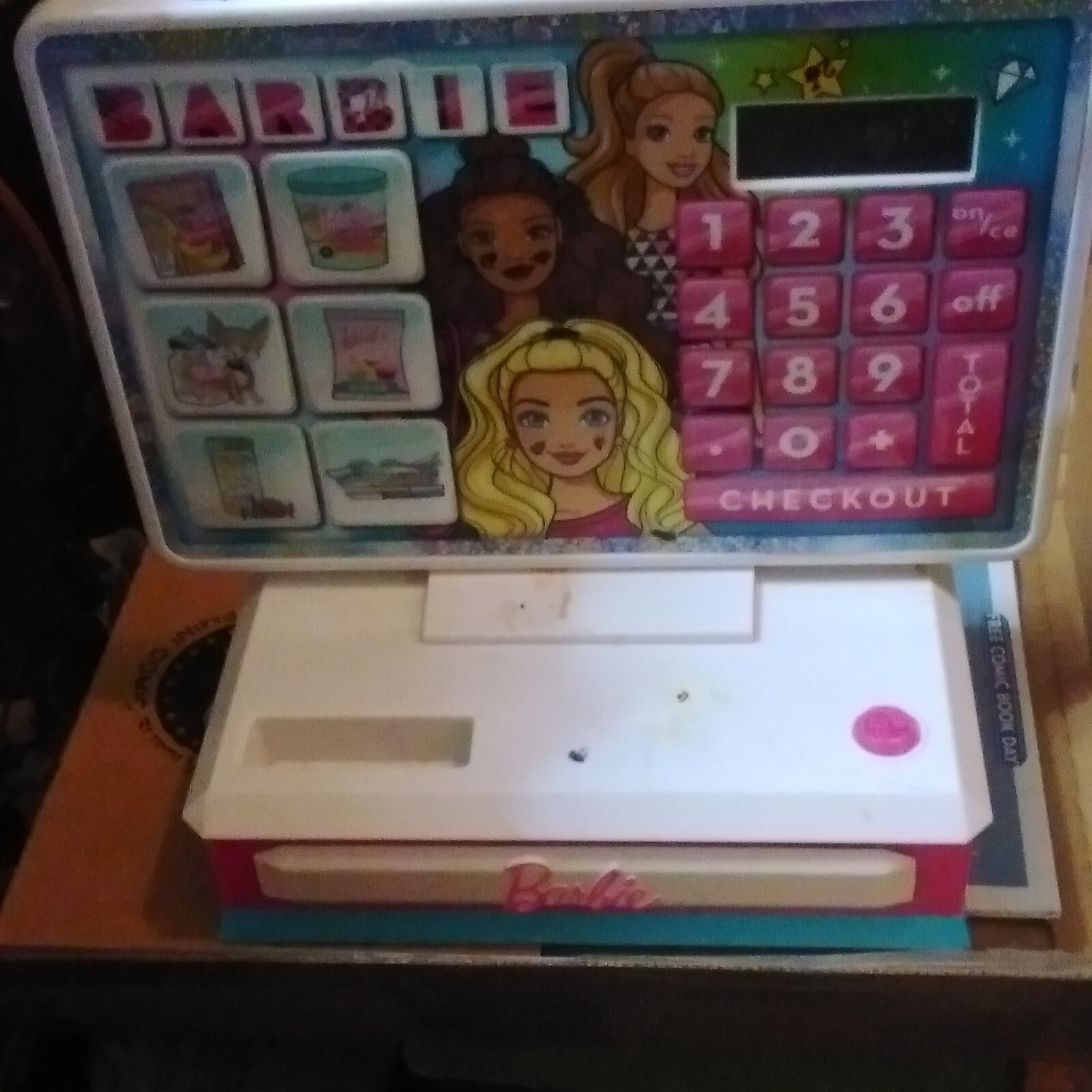 как выглядит Barbie Talking Electronic Cash Register Works Good Tested фото