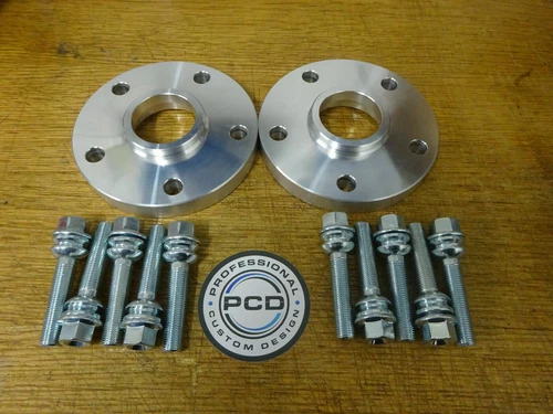 VW T5/T6 Transporter Hubcentric Spacers 5x120 15mm & 10 BOLTS ORIGINAL 1 Pair