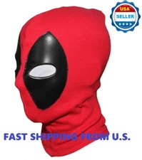 Deadpool Youth Mask Leather Balaclava X-Men Halloween Costume Hood Cosplay