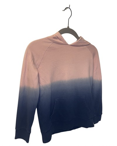 Old Navy Girls Pink & Blue Pullover Pocket Hoodie Size Medium (8) Long Sleeves