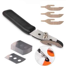 Carbon Fiber Wrap Film Cutter Knife with PTFE Cloth 10pcs Metal Blades Car Vinyl
