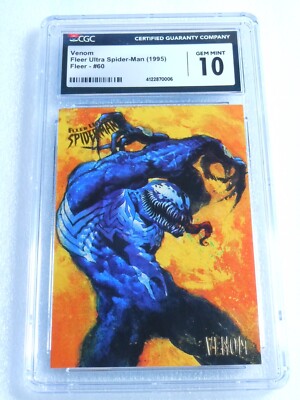 1995 Fleer Ultra Spider-Man #60 Venom CGC 10 GEM MINT Marvel