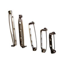Bar Brooch Pin Back Lock - 19mm, 25mm, 32mm, 38mm, 45mm - Safety Clasp