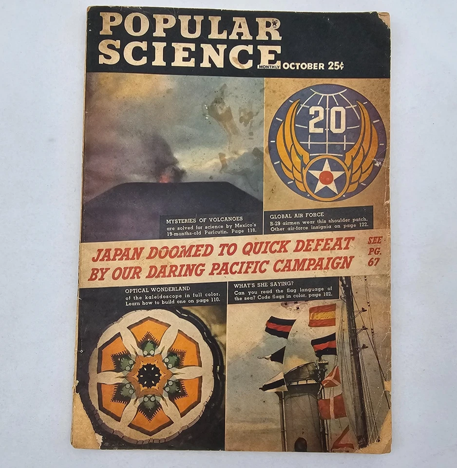 Vintage Popular Science Mechanics Magazine Lot: 1944-1945, Home Workshop Annual - Image 2 of 4
