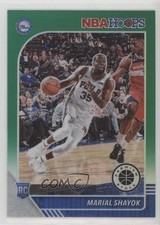 2019-20 Panini NBA Hoops Premium Stock Green Prizm Marial Shayok #252 18n9