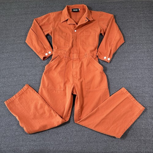 BIG BUD PRESS Everyday Jumpsuit Long Sleeve Women’s Large Burnt Orange Coverall