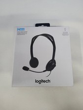 Logitech H111 Wired Stereo Headset with Mic 3.5mm Jack PC Mac Chrome Laptop