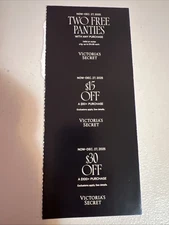 3 Victoria’s Secret Coupons: $15 Off $50/ $30 Off $100 / 2 Panties (Exp 12/27)