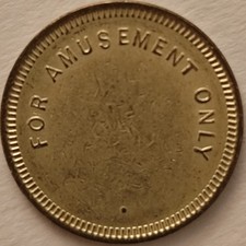 Amusement Token - Part and Property of Machine  🇬🇧 UK 👾🕹️ Game Arcade Tokens