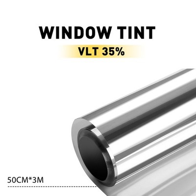 Uncut 20''x10FT  Car Window Glass Tint Film Roll with Shades  35% VLT Silver