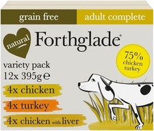 Wet Dog Food Variety Pack (12 x 395g Trays) Grain Free & Hypoallergenic Dog Food 4.16 per kilo