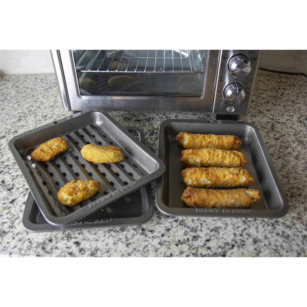 Air Fryer Toaster Oven Nonstick Bakeware Set 3-Piece for Baking Roasting Cooking  