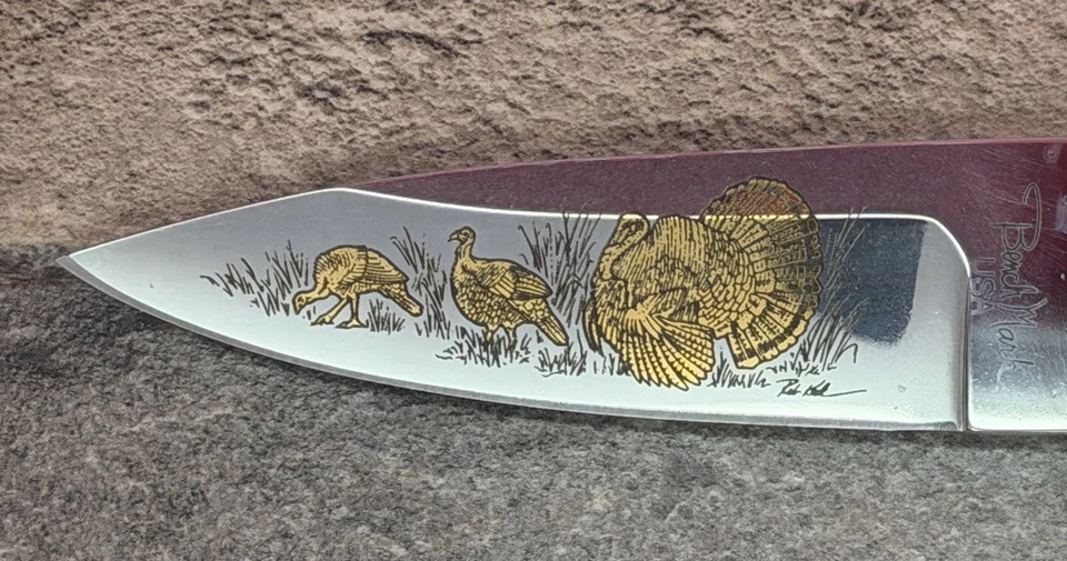 RARE-Benchmark-USA-Pre Gerber Hunting knife-NWTF-National Wild Turkey Federation - Image 2 of 4
