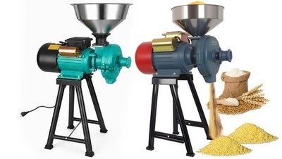 3000W Electric Grain Mill Grinder for Corn Wheat Feed Flour Cereal Grain Wet&Dry