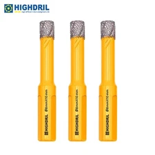 3pcs 8mm Diamond Hole Saw Drilling Bits Core Bit for Porcelain Ceramic Marble