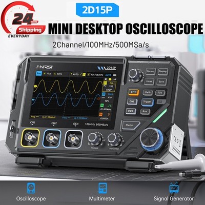 FNIRSI 2D15P Touchscreen Digital Oscilloscope Multimeter Signal Generator 100MHz
