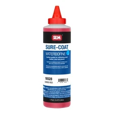SEM 16528 Sure-Coat Quindo Red Leather Vinyl Plastic Interior Refinishing Pint