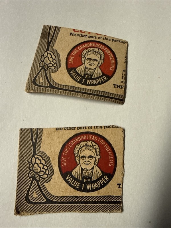 Collectible Advertising.  Grandmas Head For Premiums Redeemable Points .  1950s?