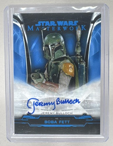 Jeremy Bulloch Boba Fett 2019 Topps Star Wars Masterwork #A-JB Auto Blue /99