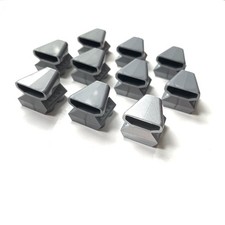 10 x LEGO Hot Rod Air Scoop - Silver - Vehicle Part 50943
